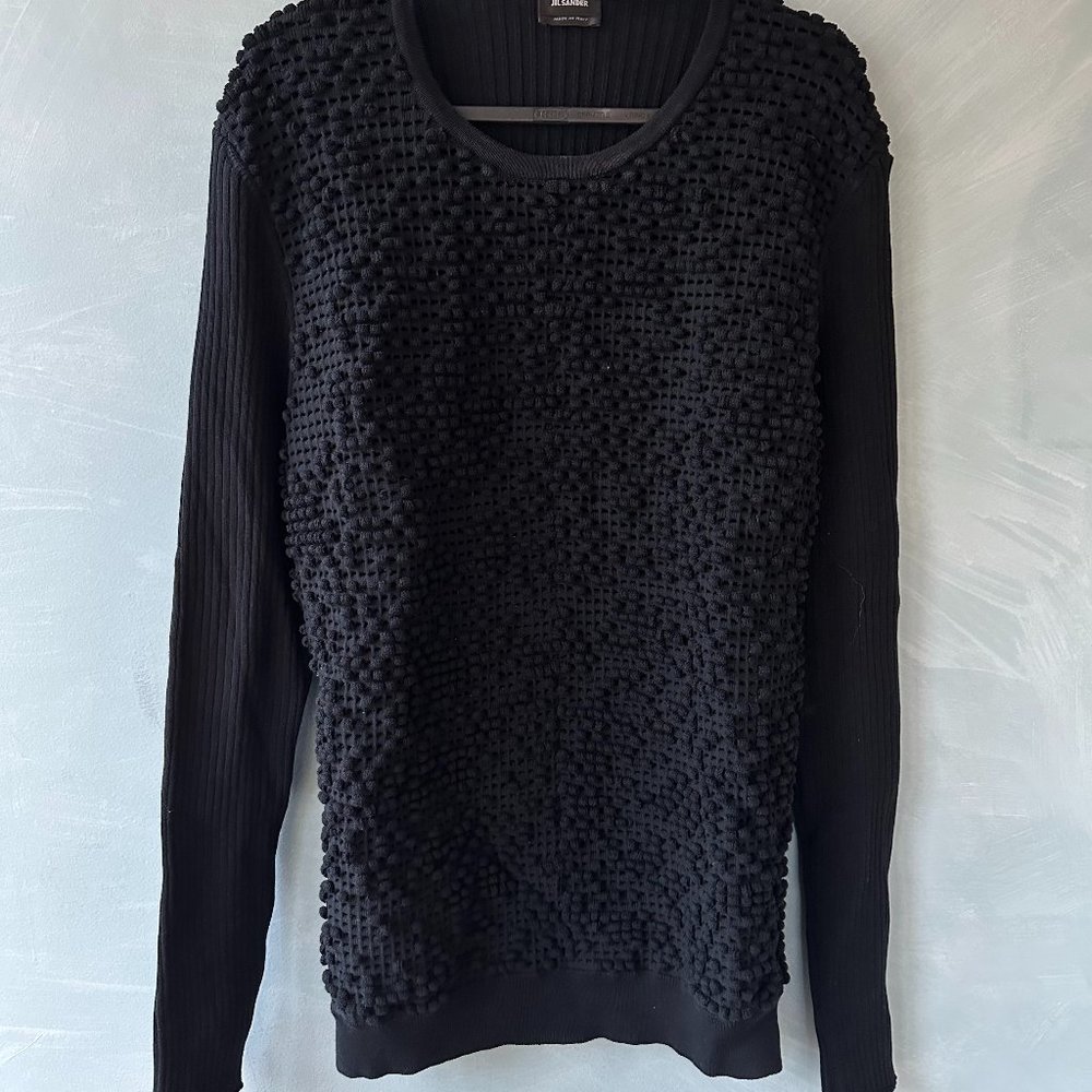 Jil Sander Waffle Textured Sweater